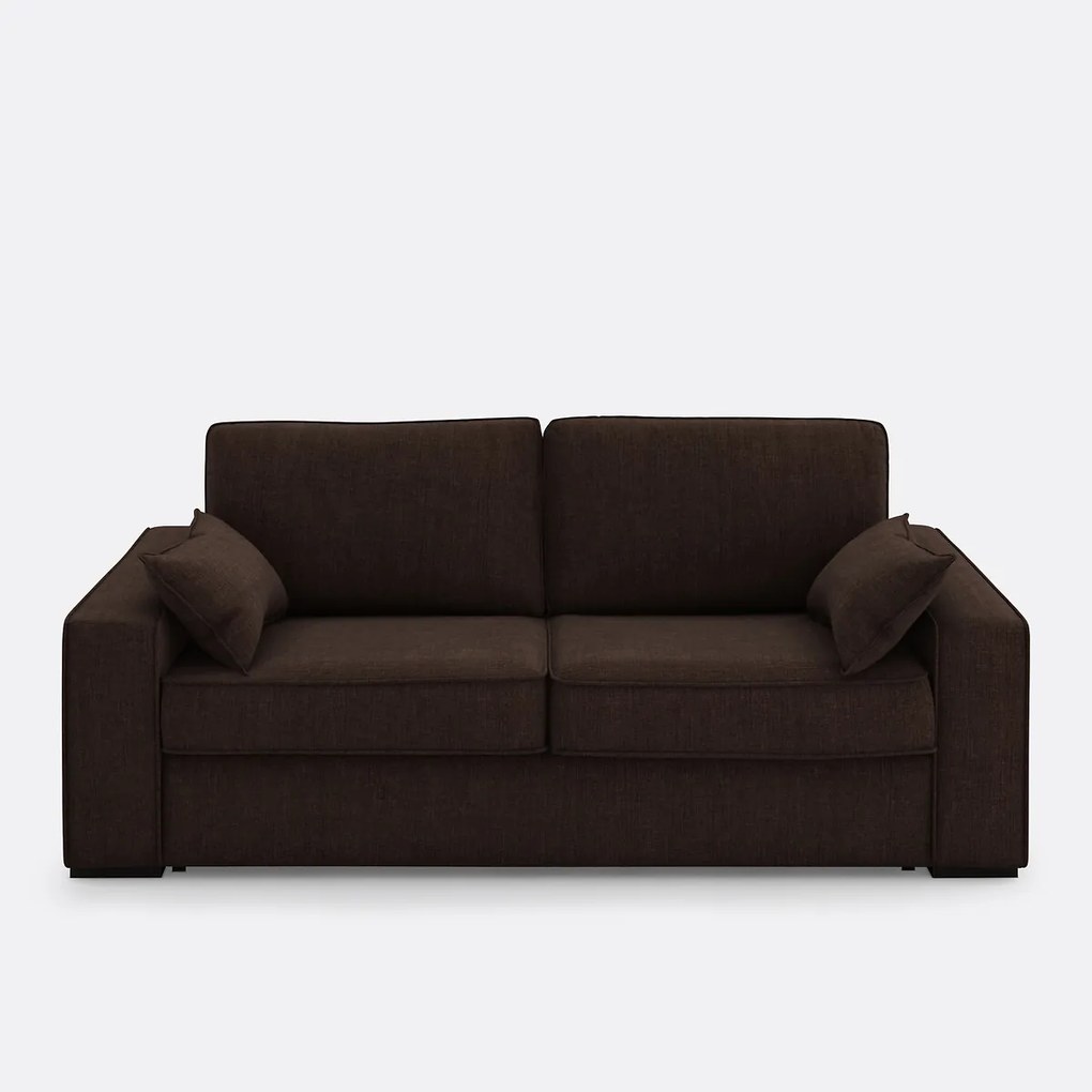 Slaapbank van katoen en linnen, 2, 3 of 4 zits, Comfort Bultex® Cécilia