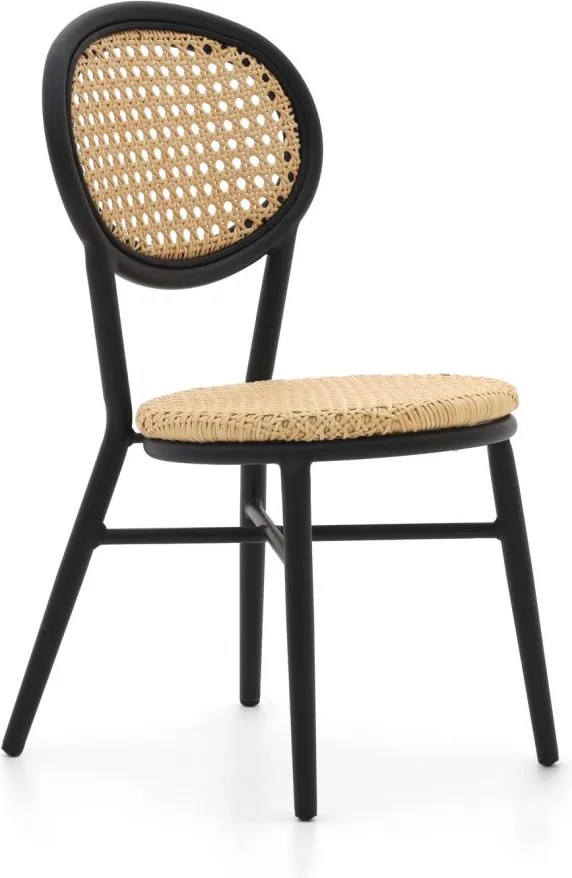 Dining tuinstoel | Forza  Tovel | Wicker (vlechtwerk) | Taupe | Stapelbaar | Kees Smit Tuinmeubelen
