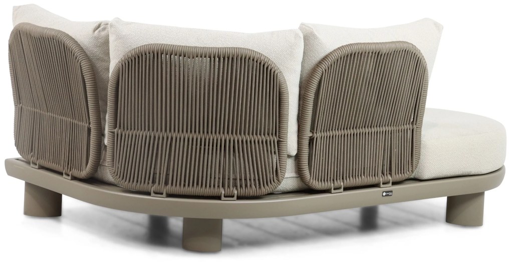 Santika Furniture Santika Guss Hoek/sofa Module Rechts Organisch Aluminium/rope Grijs