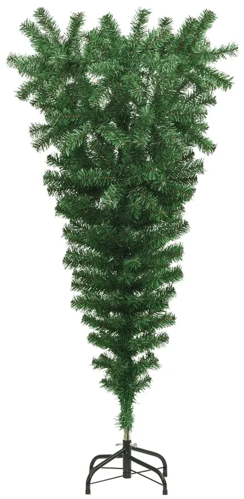 vidaXL Kunstkerstboom omgekeerd met standaard 120 cm groen
