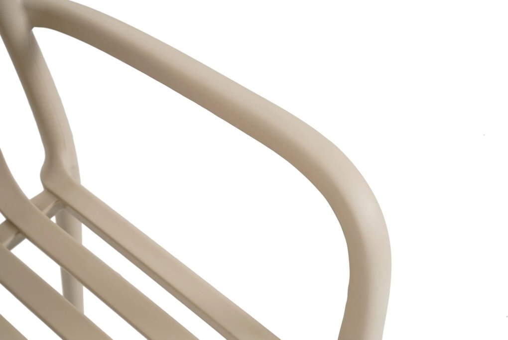 Tuinset 6 personen 210 cm Kunststof Zand/Beige Domani Furniture Alba/Creta