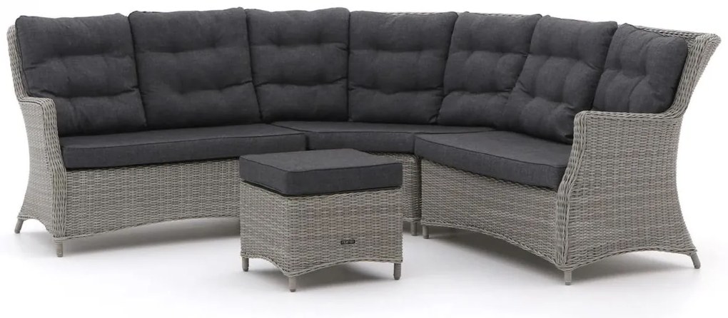 + 15% kassakorting | Hoek loungeset Intenso  | 5 personen | Loungeset Grijs | Hoekbank Wicker (vlechtwerk) | 250x250cm | Kees Smit Tuinmeubelen