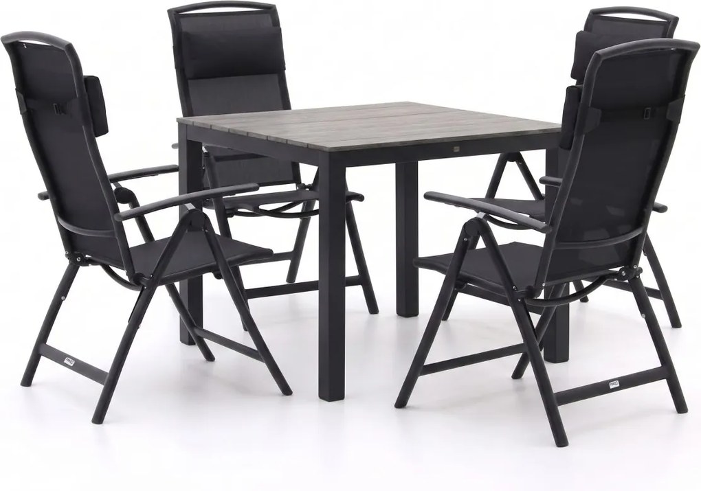 Diningset Forza | 4 personen | Tuinset polywood | 5-delig | Kees Smit Tuinmeubelen