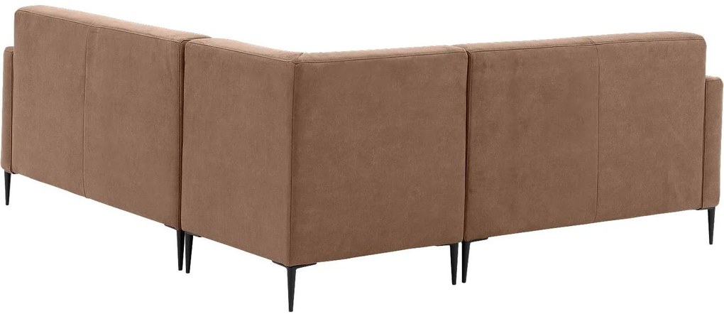 Goossens  Key West bruin, micro leer, 2-zits, modern design