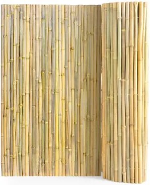 VEVOR Natural Rolled Bamboo Fence, milieuvriendelijke bamboe privacy schutting, 1,22 m H x 2,44 m L x 1,90 m D, decoratief bamboe privacy scherm voor tuin, achtertuin, balkon, terras, zwembad
