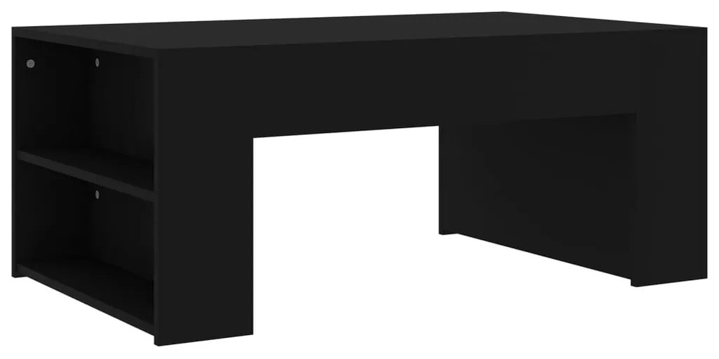 vidaXL Salontafel 100x60x42 cm spaanplaat zwart