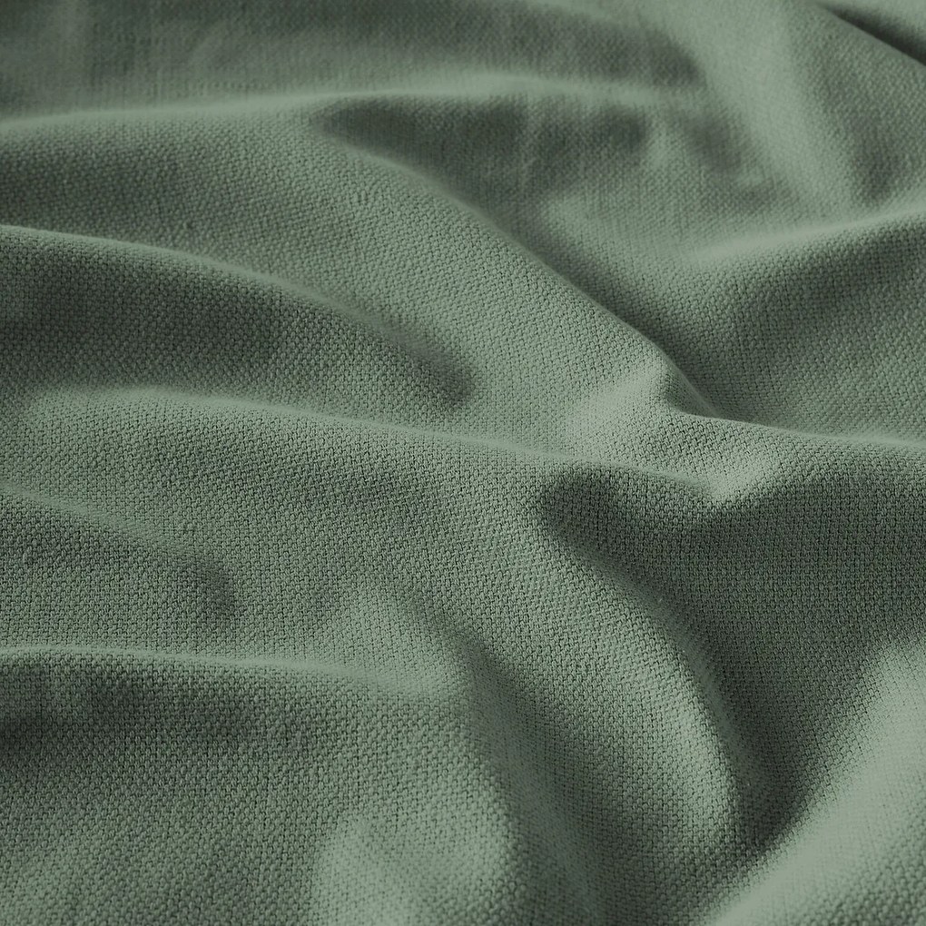 Effen oogjesgordijn van geweven katoenen Panama