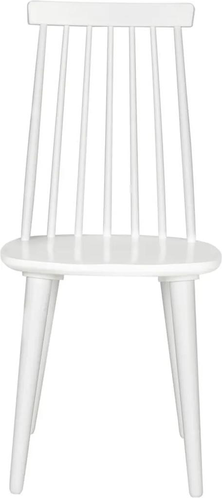 Safavieh Furniture | Set van 2 Eetkamerstoelen Hana lengte 61 cm x breedte 49 cm x hoogte 91,44 cm wit eetkamerstoelen hout meubels stoelen & fauteuils