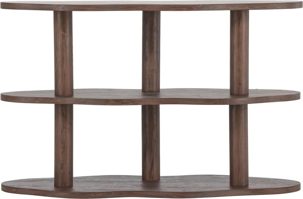 Lage Golvende Openkast Bruin - 120x45x75cm.