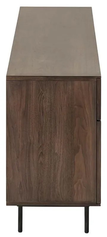 Kave Home Cutt Walnoot Dressoir Modern Design - 180x40x73cm.