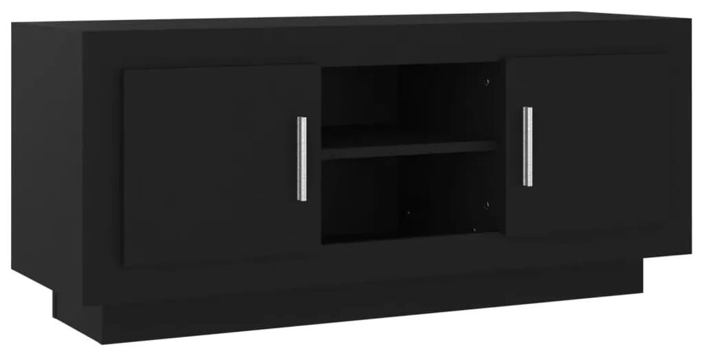 vidaXL Tv-meubel 102x35x45 cm bewerkt hout zwart