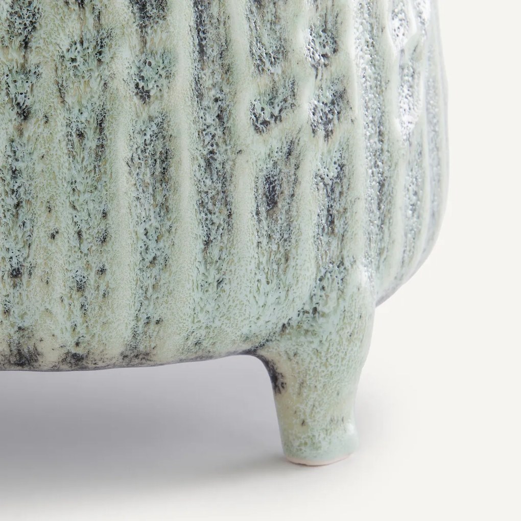 Bloempot van keramiek, H12,5 cm, Zira