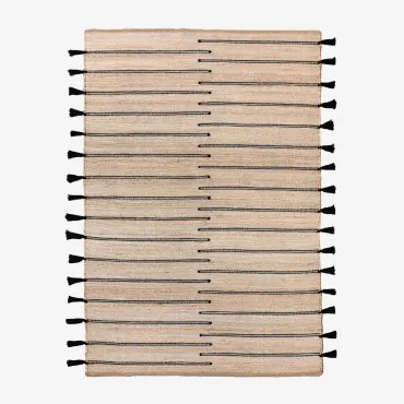 Rechthoekig Vloerkleed Van Jute En Stof Plamena 300 X 225 Cm - Sklum