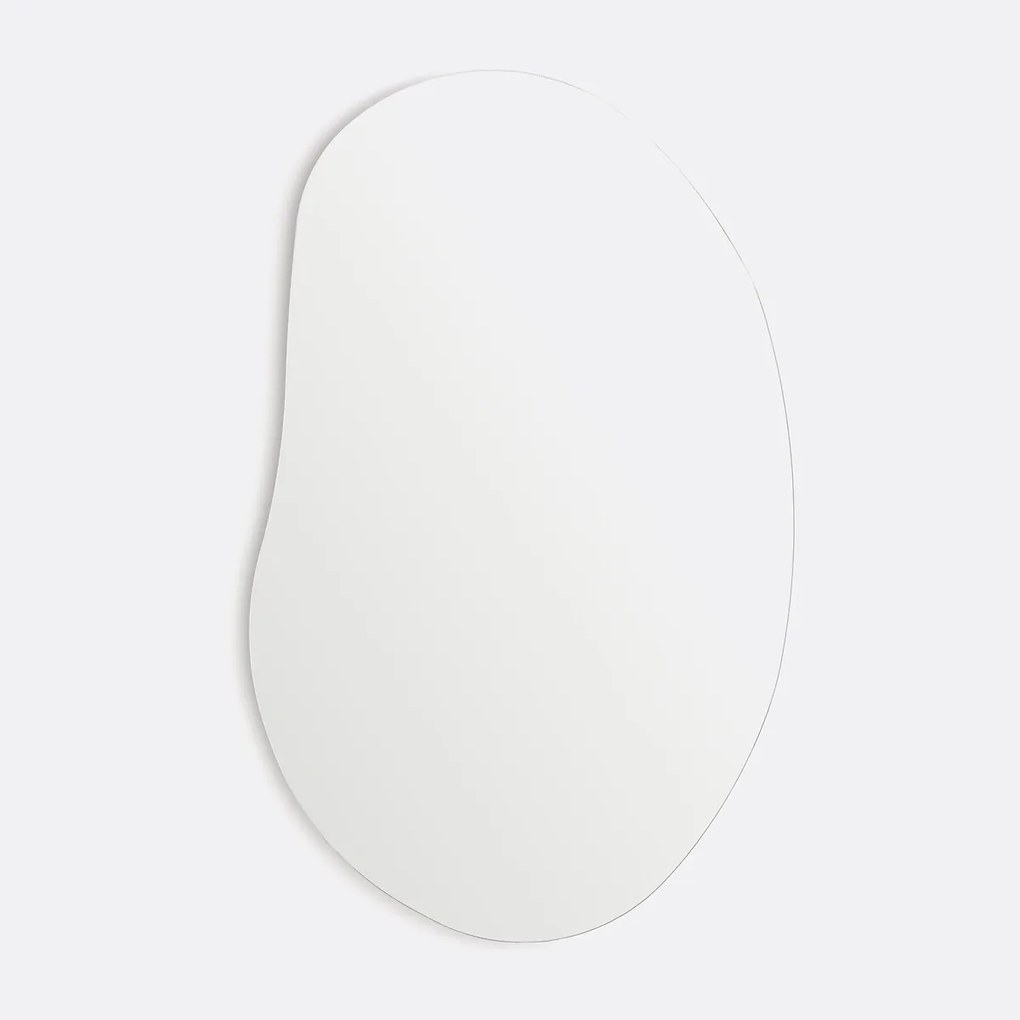 Spiegel, organisch vorm, H100 cm, Biface