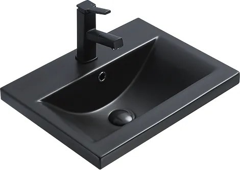 Mexen Emma wastafel ingebouwd in blad 51 x 39 cm, zwarte mat - 25055185