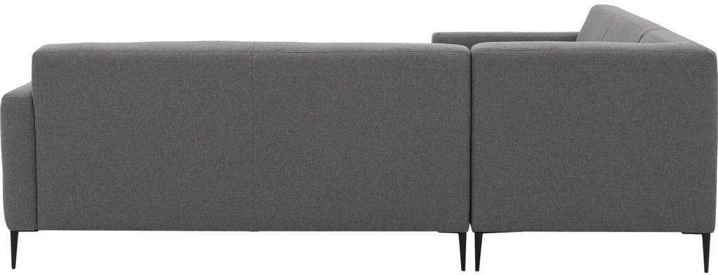 Goossens Key West grijs, stof, 2-zits, modern design