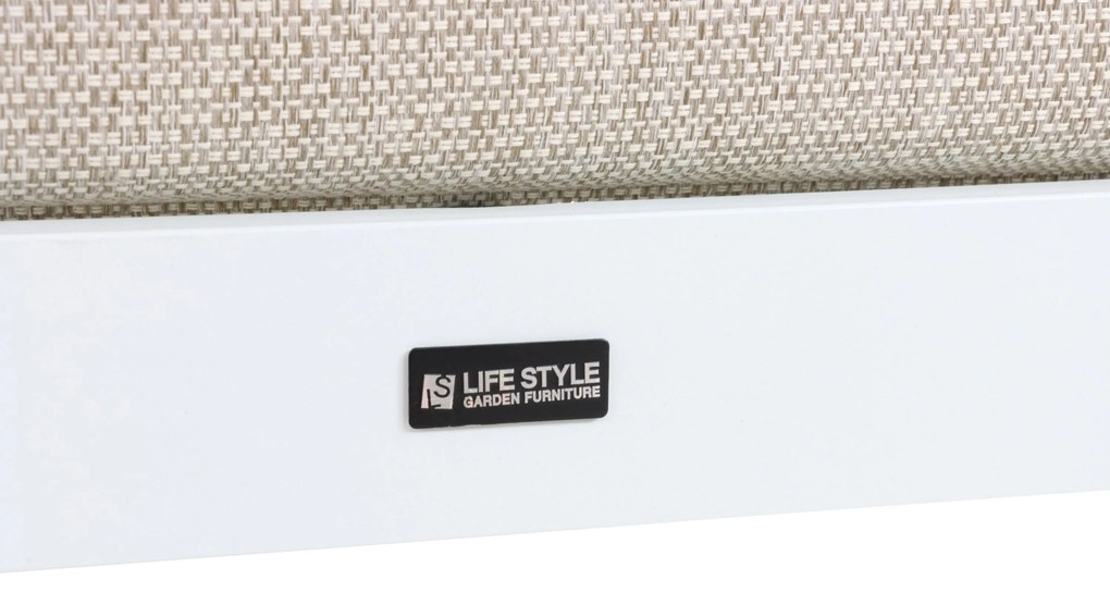 Tuinstoel Aluminium Wit Lifestyle Garden Furniture Luca