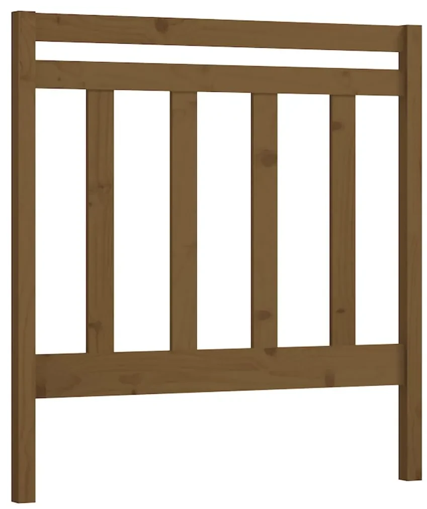 vidaXL Hoofdbord 96x4x100 cm massief grenenhout honingbruin