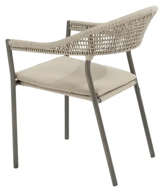 Taste by 4 Seasons stapelbare Sienna tuinstoel terre Tuinstoel   bruin weerbestendig