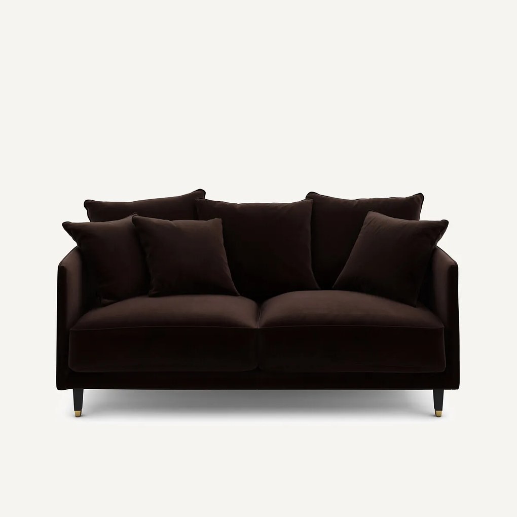 3-zits compacte fluwelen bank, Lazare