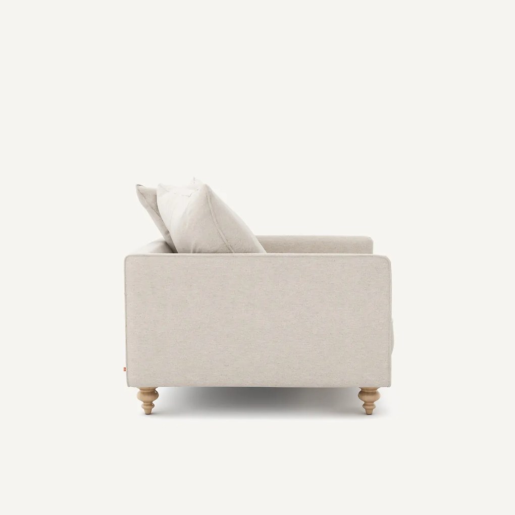 Fauteuil, in gemêleerd canvas, LAZARE