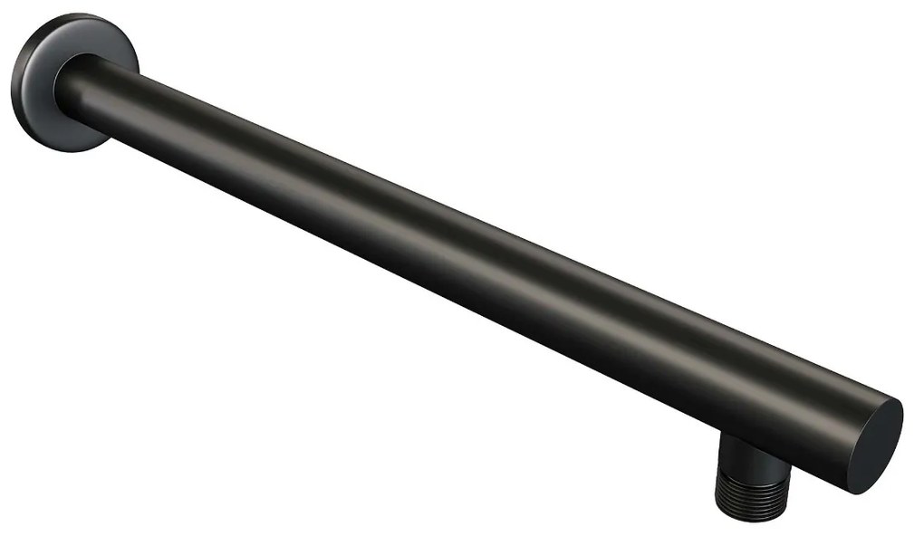Brauer Black Carving thermostatische inbouw regendouche met staafhanddouche, rechte muurarm, glijstang en hoofddouche 20cm set 61 zwart mat