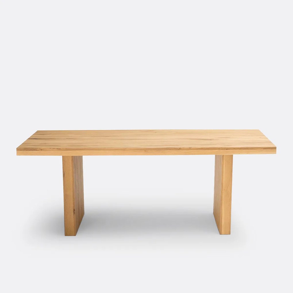 Eettafel, massieve eik, 6 tot 8 personen, VOVA