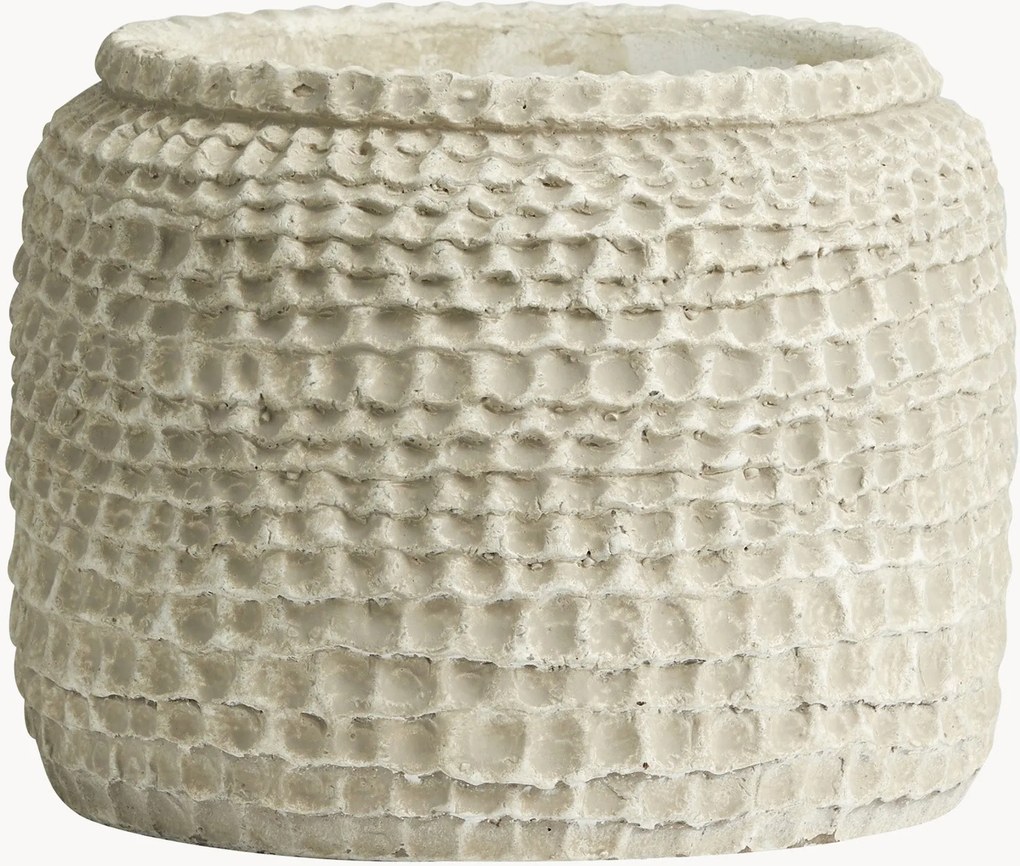 Handbeschilderde plantenpot Aoba van beton
