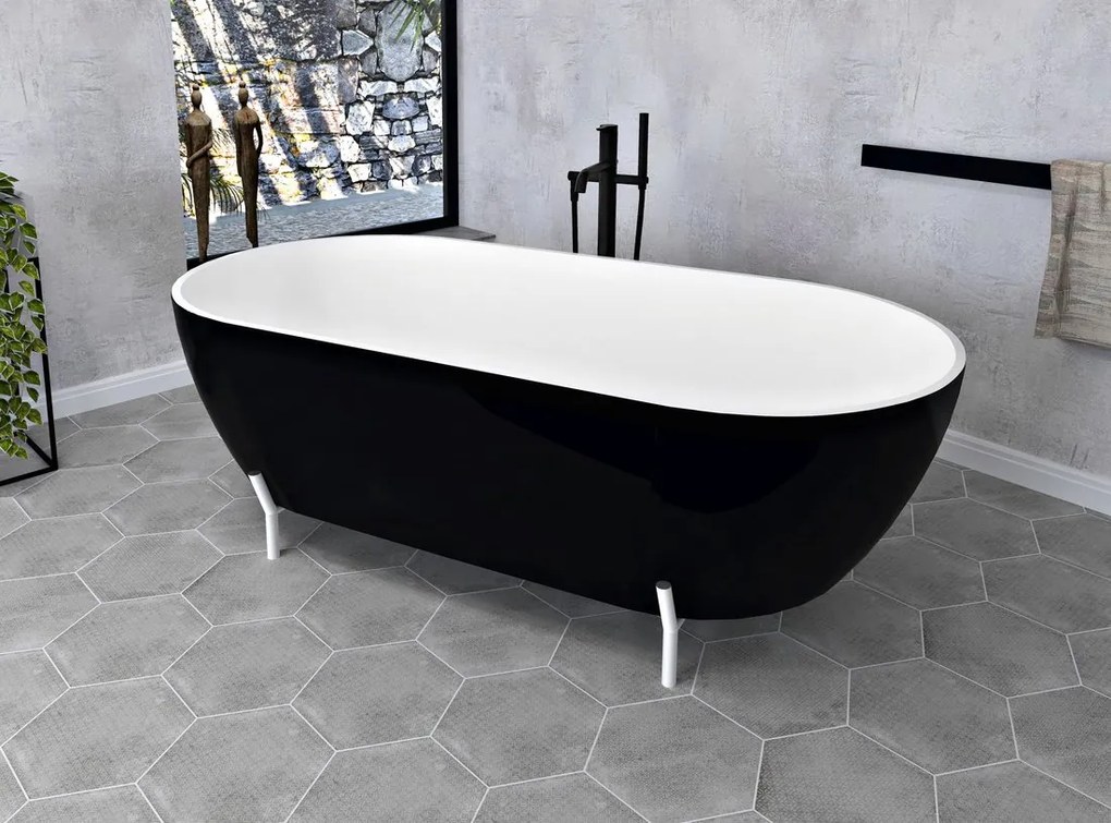 Polysan Reduta badpoten frame 170x80cm wit mat