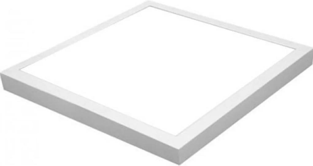 LED Paneel 60x60 Helder/Koud Wit 6400K 45W Opbouw Vierkant Mat Wit Aluminium