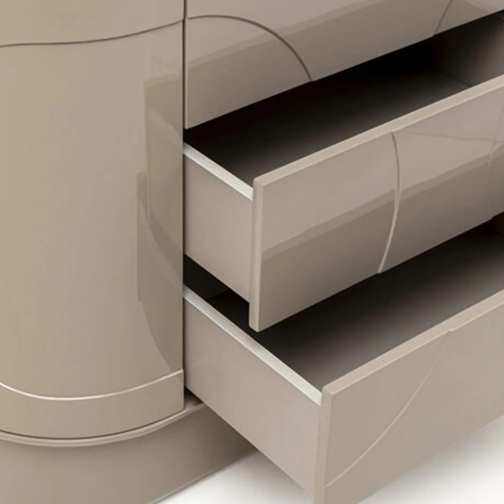 Beige Retro Ladekast - 100x42x75cm.