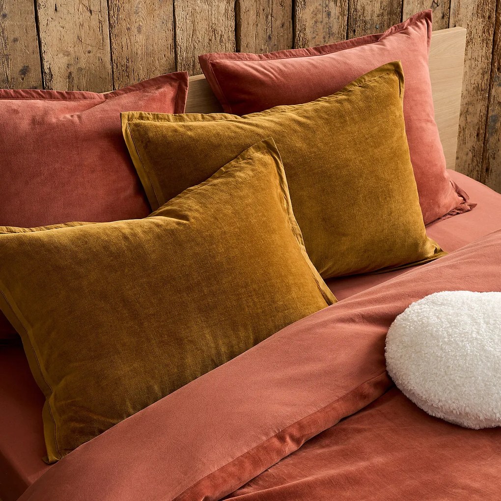 Noria Biface fluweel/gewassen katoenen kussensloop