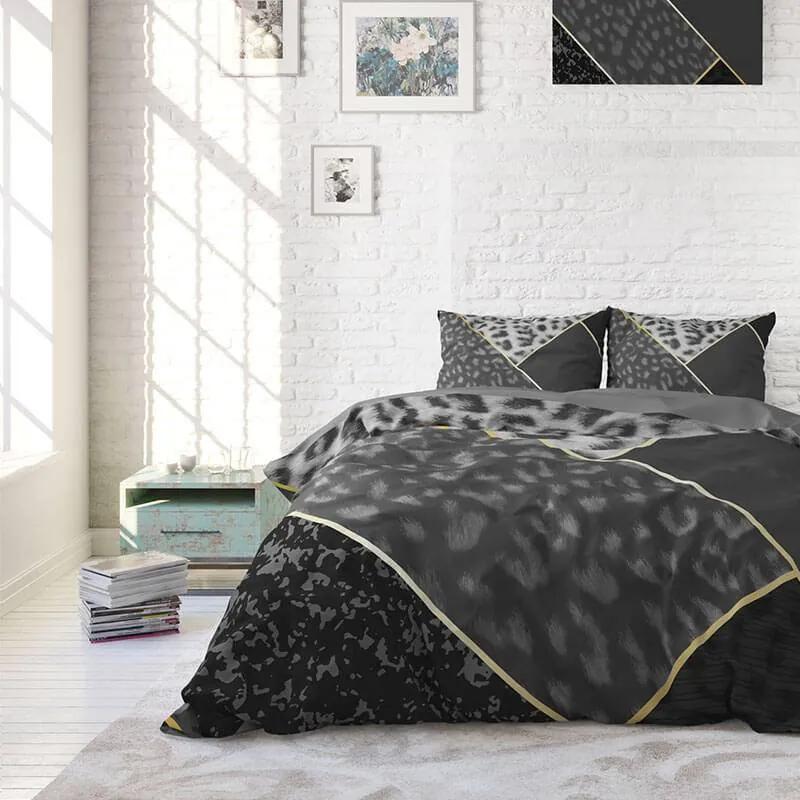 DreamHouse Bedding Panther Vibe - Antraciet Lits-jumeaux (240 x 220 cm + 2 kussenslopen) Dekbedovertrek