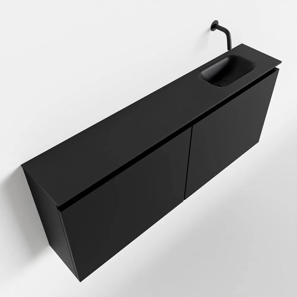 Mondiaz Ture 120cm toiletmeubel urban met wastafel urban rechts geen kraangat