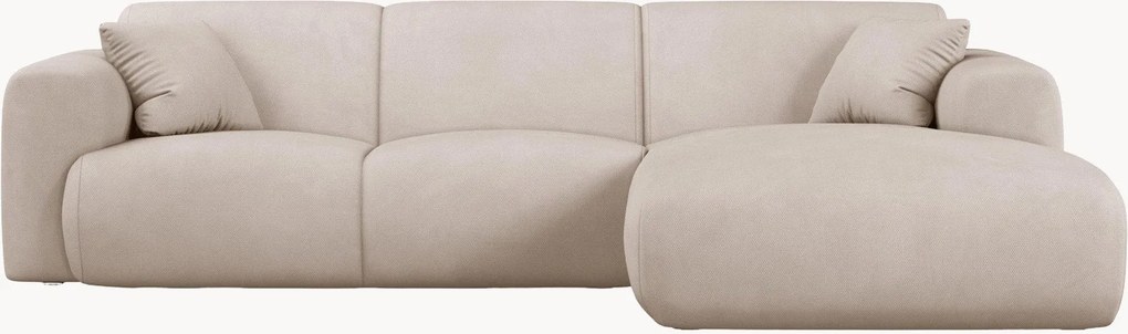 Chenille hoekbank Molino (4-zits)
