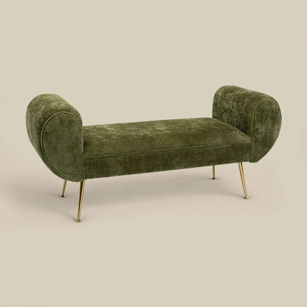 Groen Bankje Met Goud