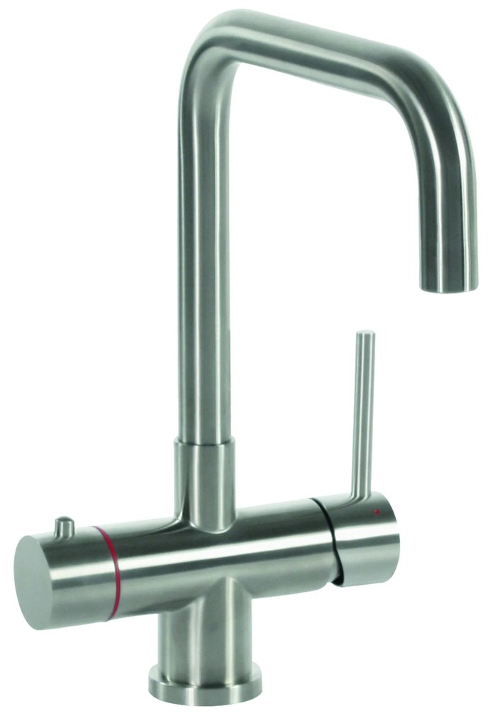 Selsiuz Inox kokend water kraan met single boiler en U-uitloopkraan inox