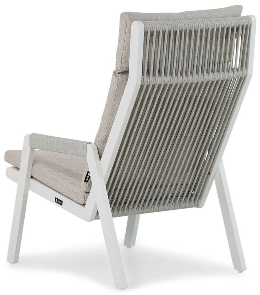 Tuinstoel Aluminium Wit Coco Valentino