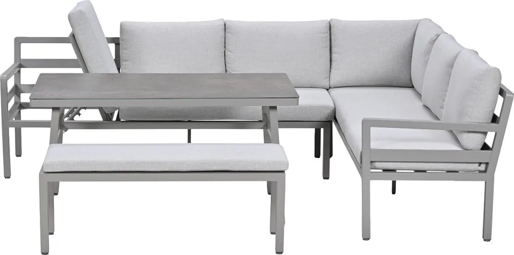 Garden Impressions Markus lounge dining set 4-delig - taupe