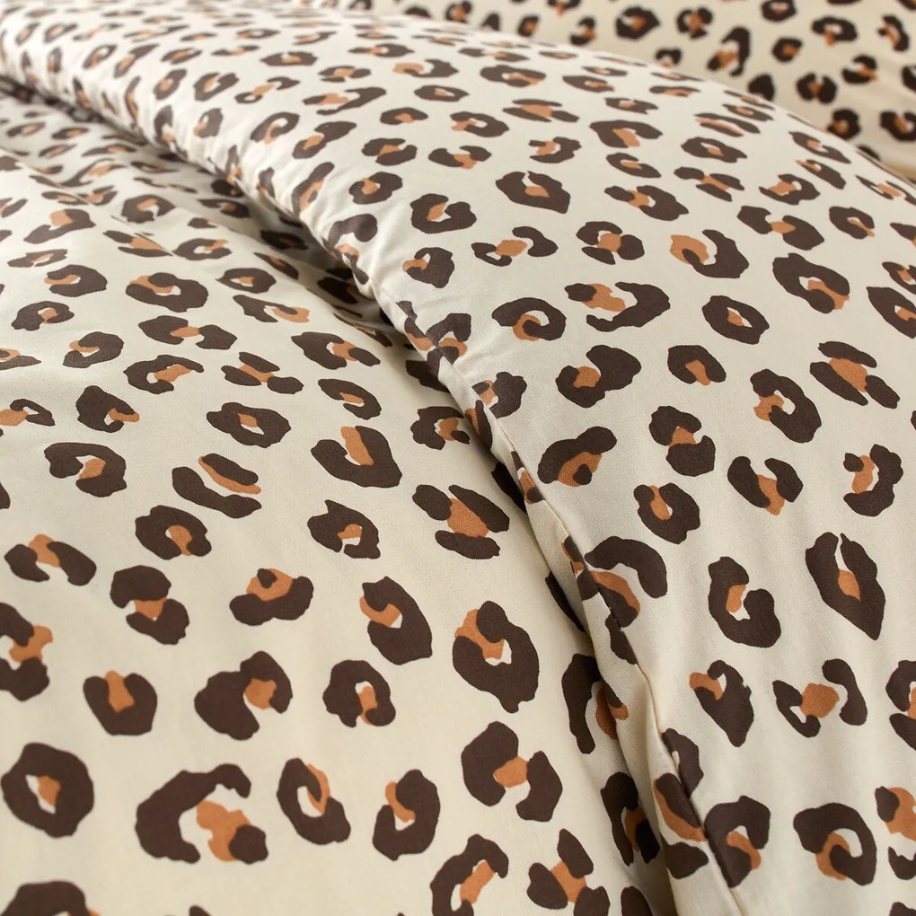 Katoenen bedset voor kinderen, rechthoekige kussensloop.Leopold