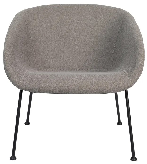 Zuiver Feston Design Fauteuil Grijze Stof