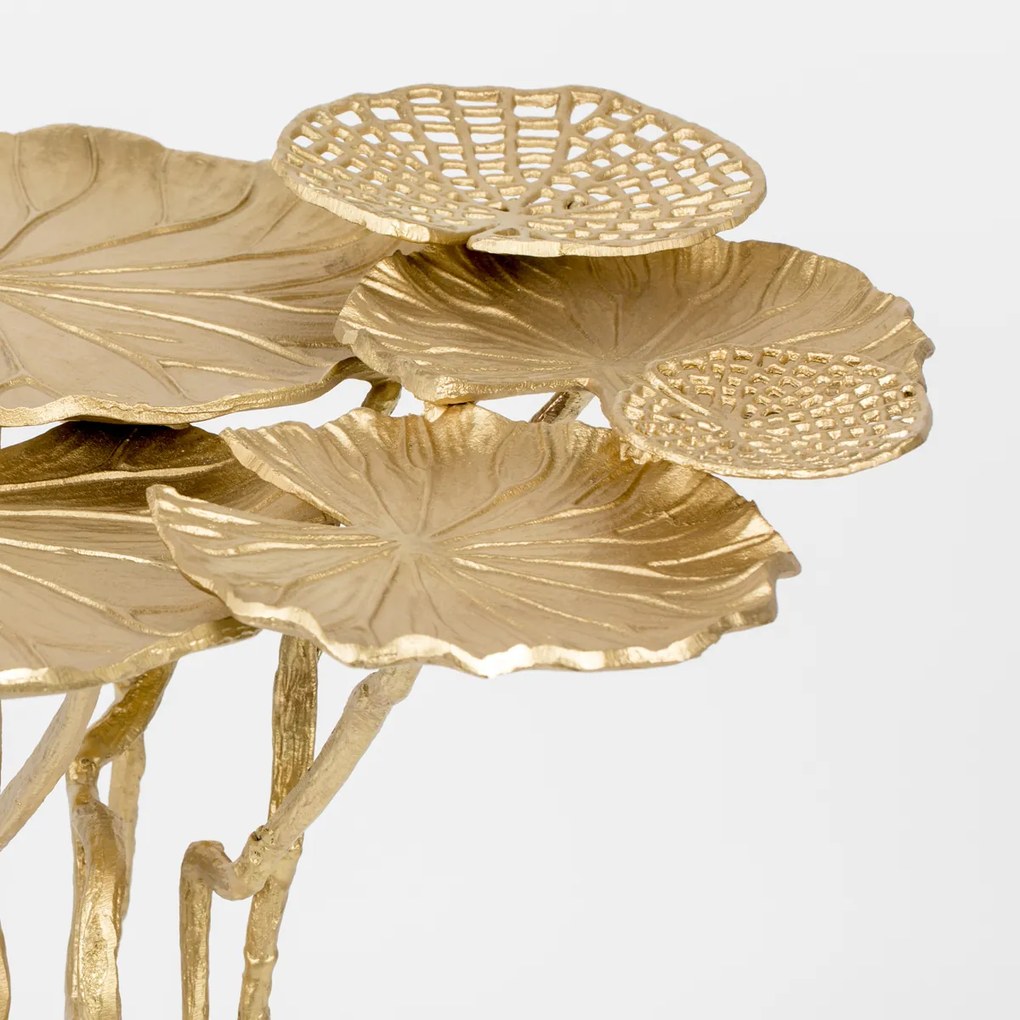 Ginkgo Blad Bijzettafel Goud - 60 X 57cm.