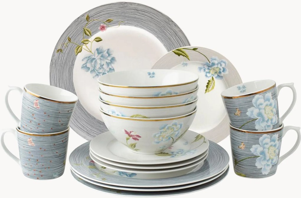 Serviesset Delig, 4 personen, 16-delig