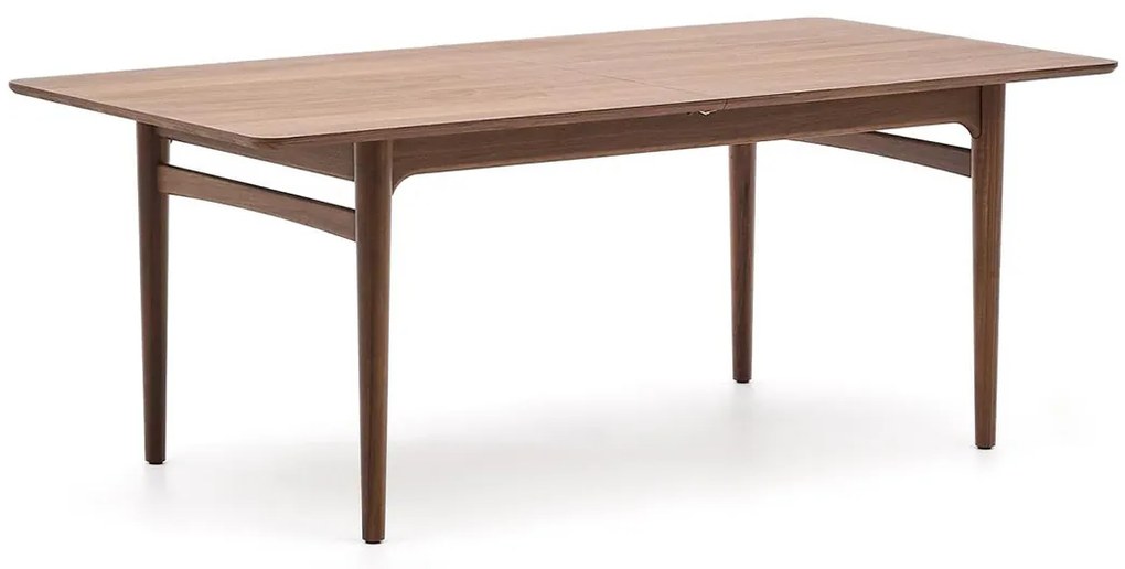 Kave Home Elan Walnoot Eettafel Uitschuifbaar Retro - 200 X 100cm.