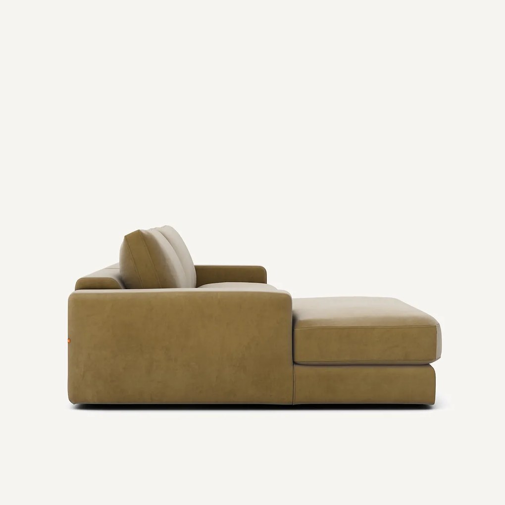 Hoekbank in fluweel, Skander