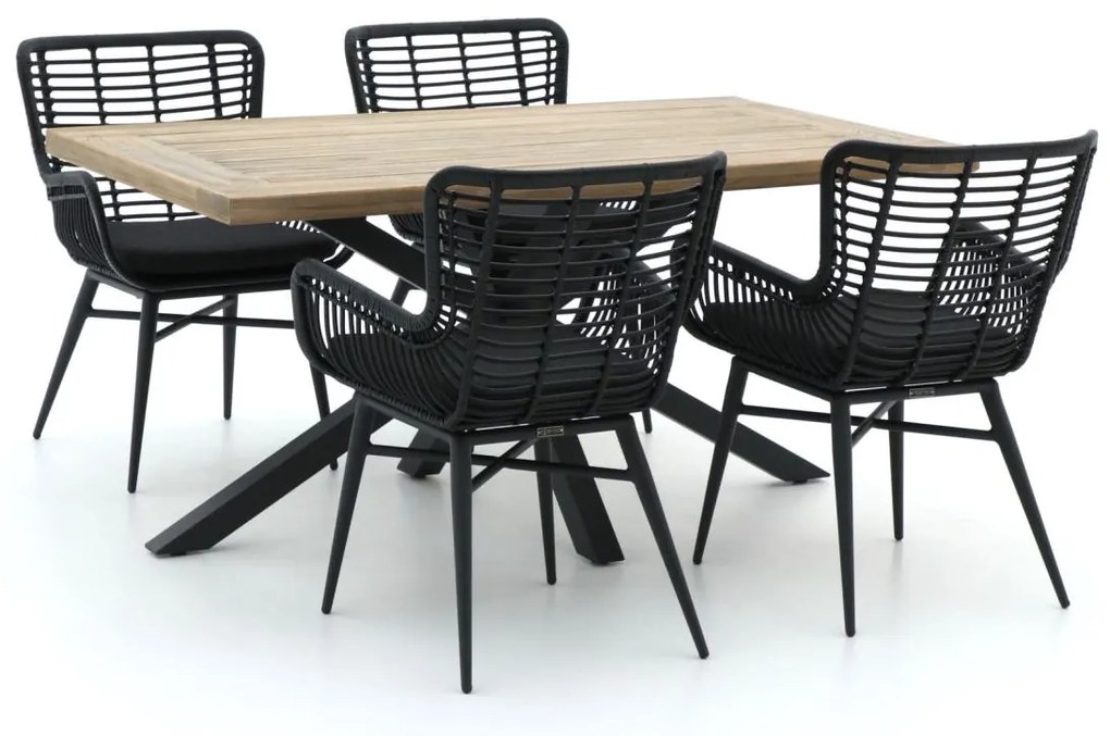 Diningset Intenso  | 4 personen | Tuinset teakhout | 5-delig | Kees Smit Tuinmeubelen