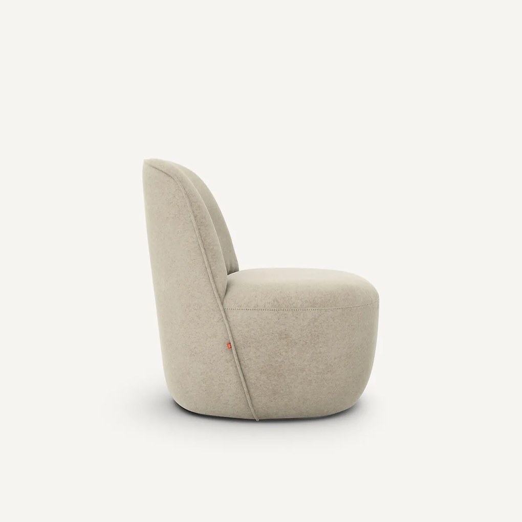 Draaifauteuil in fluweel/linnen, Rosebury