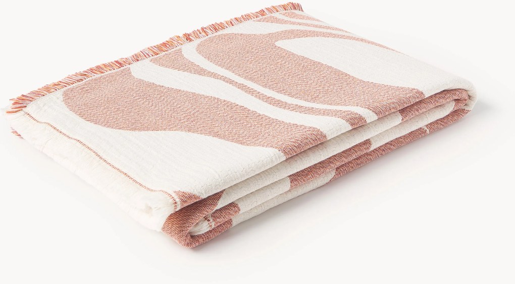 Jacquard plaid Rui met franjes