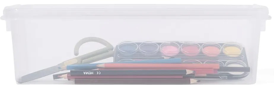 HEMA Opbergbox 3.5L Madrid Transparant 38x14x11 (transparant)