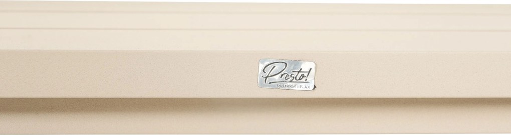 Tuinbank  aluminium 160 cm Aluminium Taupe-naturel-bruin  Presto Crosano